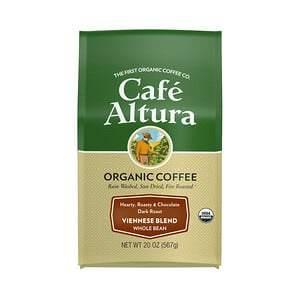 Cafe Altura, Organic Coffee, Viennese Blend, Dark Roast, Whole Bean, 20 oz (567 g) - HealthCentralUSA