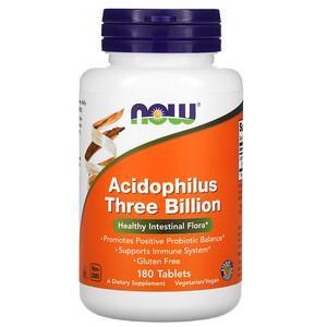Now Foods, Acidophilus Three Billion, 180 Tablets - HealthCentralUSA