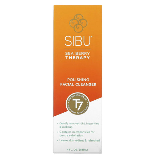 Sibu Beauty, Sea Berry Therapy, Polishing Facial Cleanser, Sea Buckthorn Oil, T7, 4 fl oz (118 ml) - HealthCentralUSA
