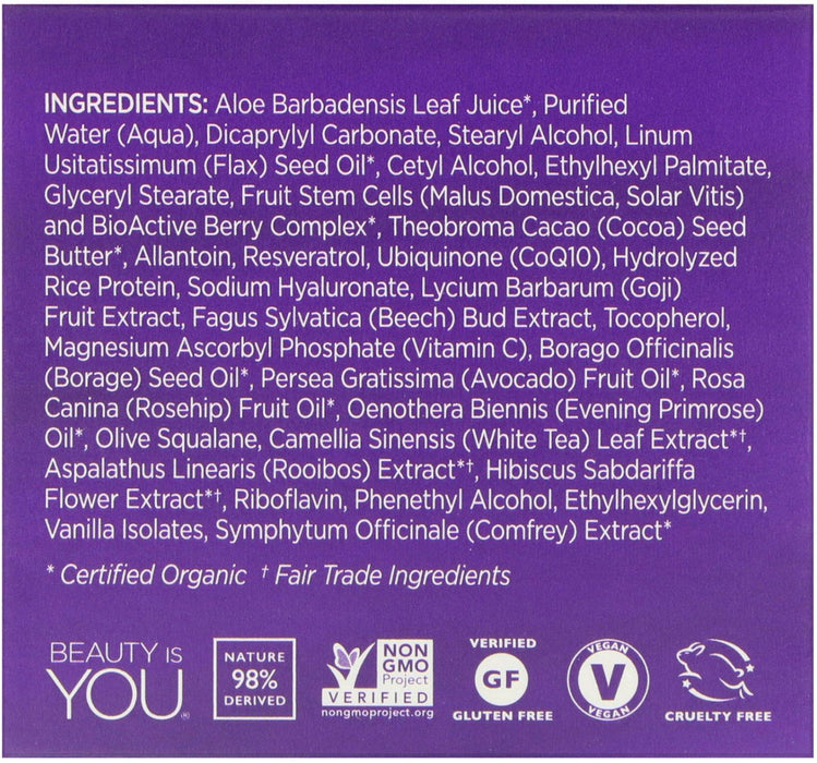 Andalou Naturals, Night Repair Cream, Resveratrol Q10, Age-Defying, 1.7 oz (50 g) - HealthCentralUSA