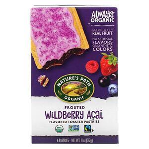 Nature's Path, Organic Toaster Pastries, Frosted Wildberry Acai, 6 Pastries, 52 g Each - HealthCentralUSA