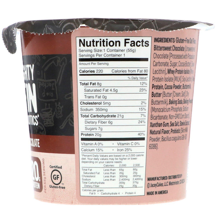 FlapJacked, Mighty Muffin with Probiotics, Double Chocolate, 1.94 oz (55 g) - HealthCentralUSA