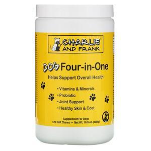 Charlie & Frank, Dog Four-in-One, 120 Soft Chews - HealthCentralUSA