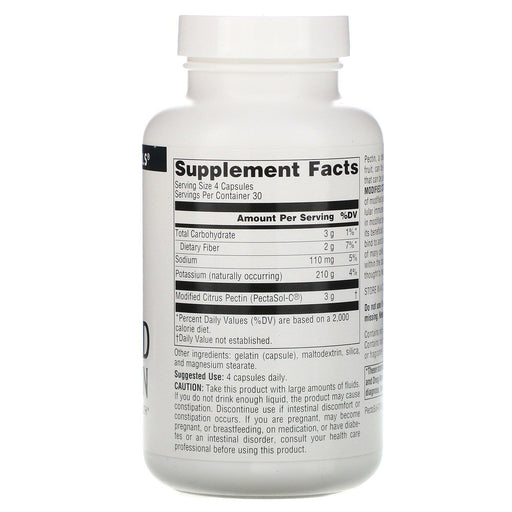 Source Naturals, PectImmune, Modified Citrus Pectin, 750 mg, 120 Capsules - HealthCentralUSA
