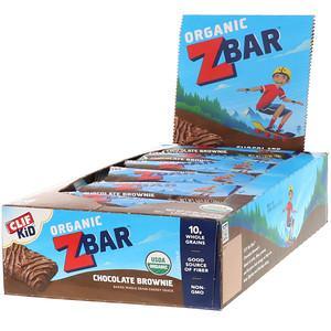 Clif Bar, Clif Kid, Organic Z Bar, Chocolate Brownie, 18 Bars, 1.27 oz (36 g) Each - HealthCentralUSA
