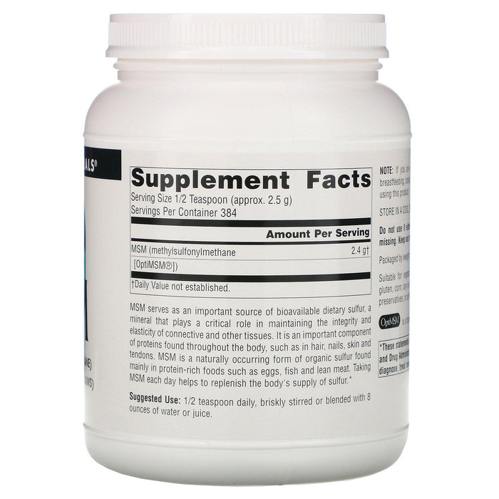 Source Naturals, MSM Powder, 35 oz (1,000 g) - HealthCentralUSA