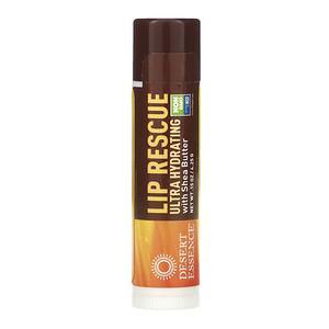 Desert Essence, Lip Rescue, Ultra Hydrating with Shea Butter, .15 oz (4.25 g) - HealthCentralUSA