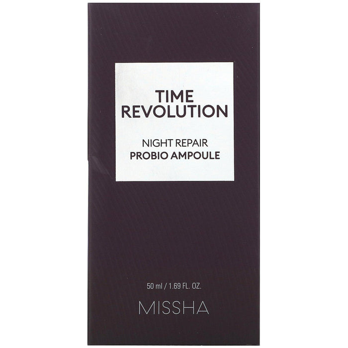 Missha, Time Revolution, Night Repair Probio Ampoule, 1.69 fl oz (50 ml) - HealthCentralUSA