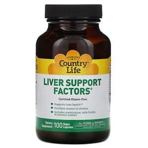 Country Life, Liver Support Factors, 100 Vegan Capsules - HealthCentralUSA