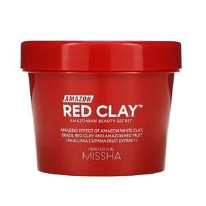 Missha, Amazon Red Clay, Pore Beauty Mask, 3.71 fl oz (110 ml) - HealthCentralUSA