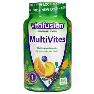 VitaFusion, MultiVites, Multivitamin Gummies, Natural Berry, Peach & Orange , 150 Gummies - HealthCentralUSA