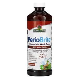 Nature's Answer, PerioBrite, Natural Mouthwash, Cinnamint, 16 fl oz (480 ml) - HealthCentralUSA