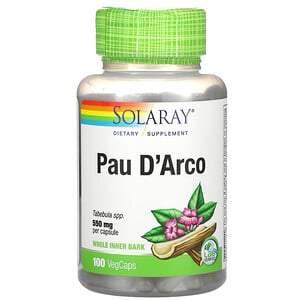 Solaray, Pau D'Arco, 550 mg, 100 VegCaps - HealthCentralUSA