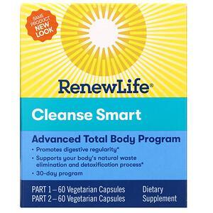 Renew Life, Cleanse Smart, 2 Bottles, 60 Vegetarian Capsules Each - HealthCentralUSA