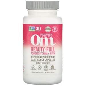 Om Mushrooms, Beauty-Full, 667 mg, 90 Vegetarian Capsules - HealthCentralUSA