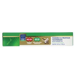 Manuka Health, Manuka & Propolis Toothpaste With Manuka Oil, 3.53 oz (100 g) - HealthCentralUSA