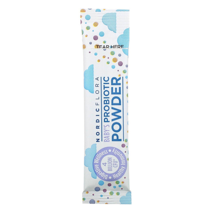 Nordic Naturals, Nordic Flora Baby's Probiotic Powder, Ages 6 Months - 3 Years, 4 Billion CFU, 30 Packets - HealthCentralUSA