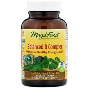 MegaFood, Balanced B Complex, 30 Tablets - HealthCentralUSA