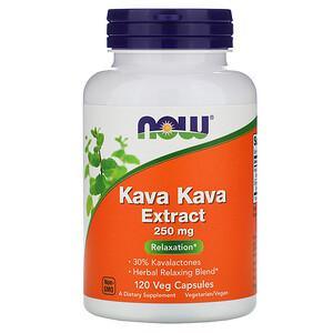 Now Foods, Kava Kava Extract, 250 mg, 120 Veg Capsules - HealthCentralUSA