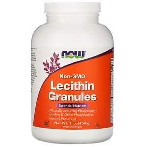 Now Foods, Lecithin Granules, Non-GMO, 1 lb (454 g) - HealthCentralUSA