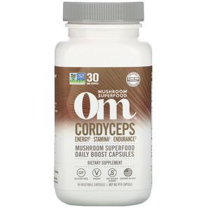 Om Mushrooms, Cordyceps, 667 mg, 90 Vegetarian Capsules - HealthCentralUSA