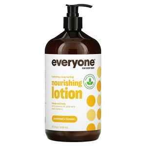 Everyone, Nourishing Lotion, Coconut + Lemon, 32 fl oz (946 ml) - HealthCentralUSA