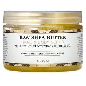 Nubian Heritage, Raw Shea Butter, Hand & Body Scrub, 12 oz (340 g) - HealthCentralUSA