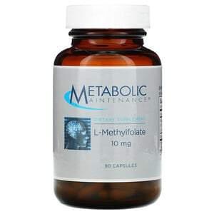 Metabolic Maintenance, L-Methylfolate, 10 mg, 90 Capsules - HealthCentralUSA