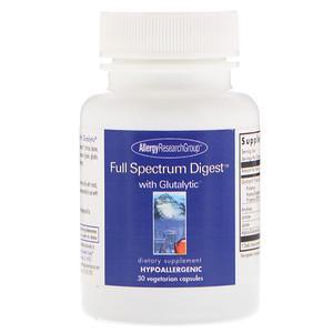 Allergy Research Group, Full Spectrum Digest with Glutalytic, 30 Vegetarian Capsules - HealthCentralUSA