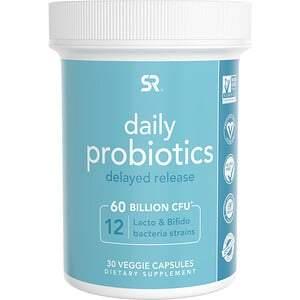 Sports Research, Daily Probiotics Delayed Release, 60 Billion CFU, 30 Veggie Capsules - HealthCentralUSA
