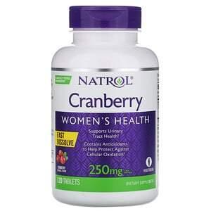 Natrol, Cranberry, Fast Dissolve, Cranberry Flavor, 250 mg, 120 Tablets - HealthCentralUSA