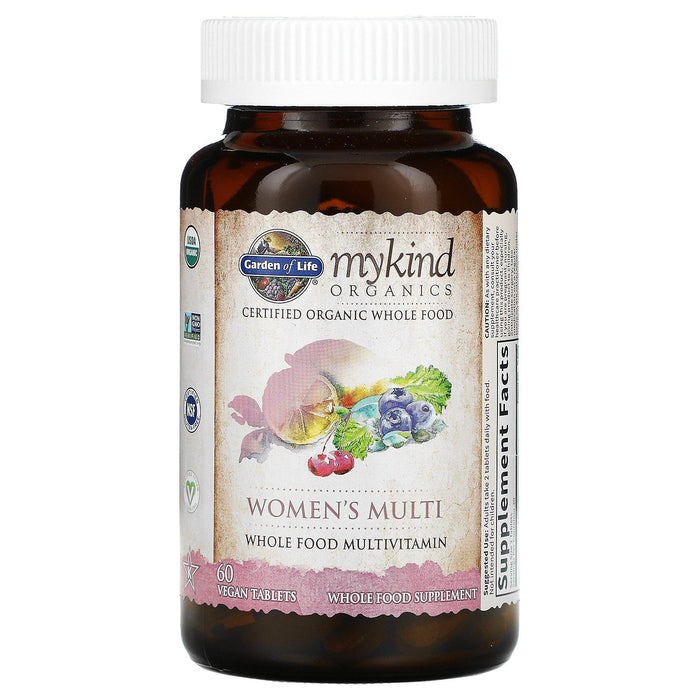 Garden of Life, MyKind Organics, Women's Multi, 60 Vegan Tablets - HealthCentralUSA
