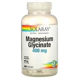 Solaray, Magnesium Glycinate, 100 mg, 240 VegCaps - HealthCentralUSA