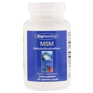 Allergy Research Group, MSM Methylsulfonylmethane, 150 Vegetarian Capsules - HealthCentralUSA