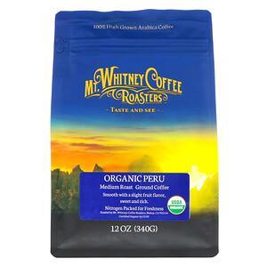 Mt. Whitney Coffee Roasters, Organic Peru, Medium Roast, Ground Coffee, 12 oz (340 g) - HealthCentralUSA