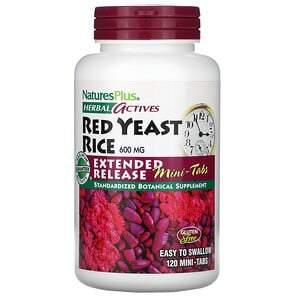 Nature's Plus, Herbal Actives, Red Yeast Rice, 600 mg, 120 Mini-Tabs - HealthCentralUSA