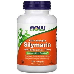 Now Foods, Silymarin, Extra Strength, 450 mg, 120 Softgels - HealthCentralUSA