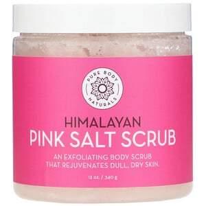 Pure Body Naturals, Himalayan Pink Salt Scrub , 12 oz (340 g) - HealthCentralUSA