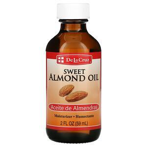 De La Cruz, Sweet Almond Oil, 2 fl oz (59 ml) - HealthCentralUSA