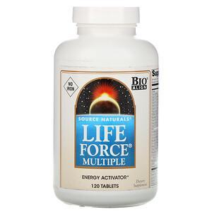 Source Naturals, Life Force Multiple, No Iron, 120 Tablets - HealthCentralUSA