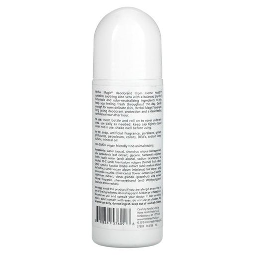 Home Health, Herbal Magic, Roll-On Deodorant, Herbal Scent, 3 fl oz (88 ml) - HealthCentralUSA
