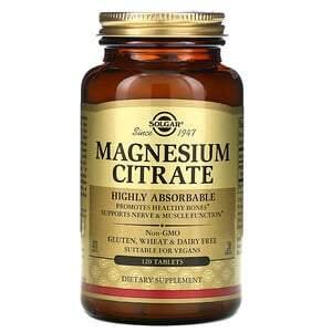 Solgar, Magnesium Citrate, 120 Tablets - HealthCentralUSA