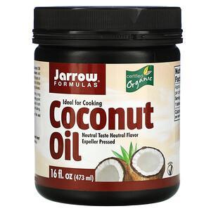Jarrow Formulas, Organic Coconut Oil, Expeller Pressed, 16 fl oz (473 g) - HealthCentralUSA