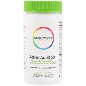 Rainbow Light, Active Adult 50+, 90 Tablets - HealthCentralUSA