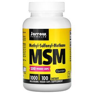 Jarrow Formulas, MSM, 1,000 mg, 100 Veggie Caps - HealthCentralUSA