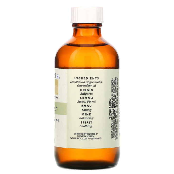 Aura Cacia, 100% Pure Essential Oil, Lavender, 4 fl oz (118 ml) - HealthCentralUSA