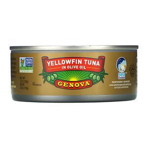 Genova, Yellowfin Tuna In Olive Oil, 5 oz (142 g) - HealthCentralUSA