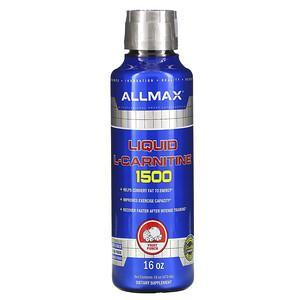 ALLMAX Nutrition, Liquid L-Carnitine 1500, Fruit Punch, 16 oz (473 ml) - HealthCentralUSA