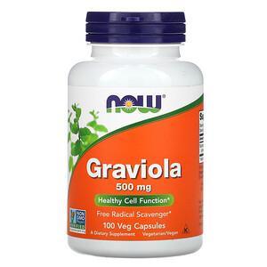 Now Foods, Graviola, 500 mg, 100 Veg Capsules - HealthCentralUSA
