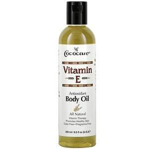 Cococare, Vitamin E, Body Oil, 8.5 fl oz (250 ml) - HealthCentralUSA